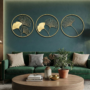 Gold Metal Wall Art For Kitchen Pack Of 3